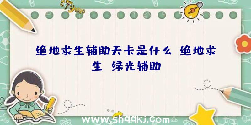 绝地求生辅助天卡是什么、绝地求生